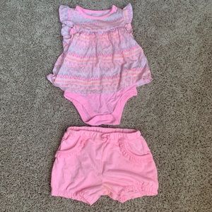 Pink Girls Matching Set 18M